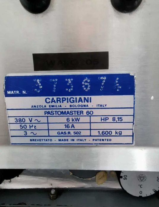 CARPIGIANI mașina de pasteurizat inghetata 60 lit.