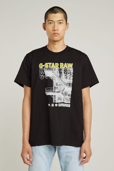 Уголемена тениска G-Star Raw Stairs M , L , XL нова мъжка черна loose