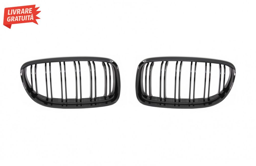 Grile Centrale BMW Seria 3 E90 E91 LCI (2008-2011) M-Design Negru Luci