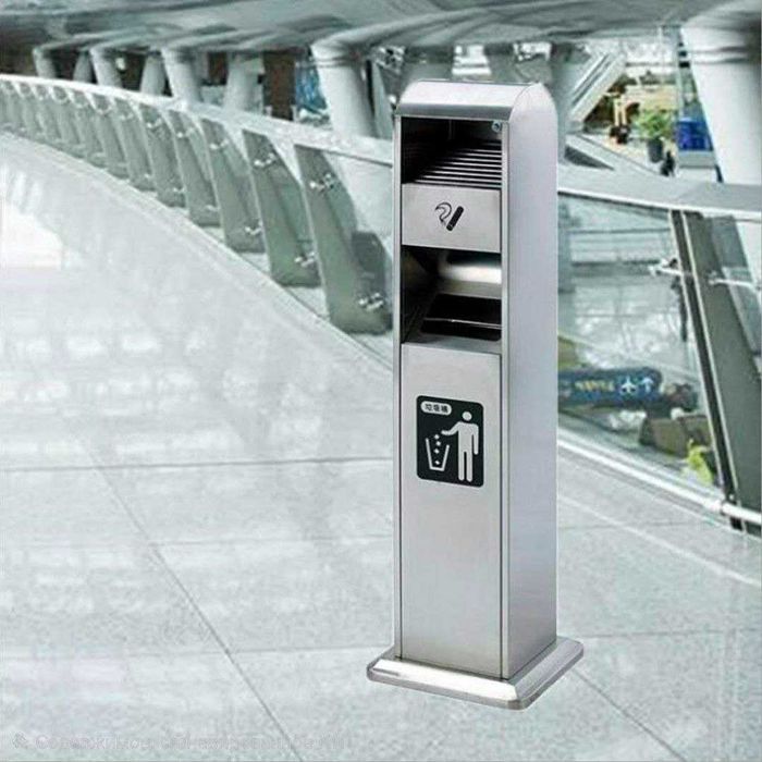 Урна цилиндр нержавейка 201 уличная офисная новая