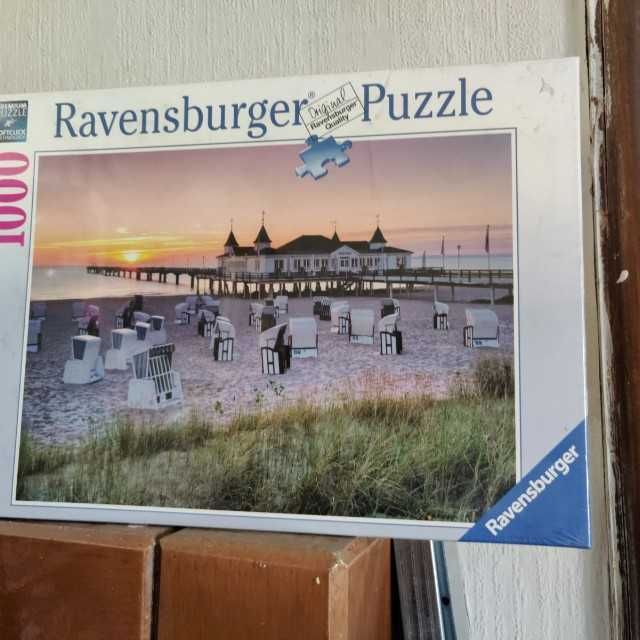 Нови пъзел, оригинален Ravensburger, запечатан във фолио. 1000 части.
