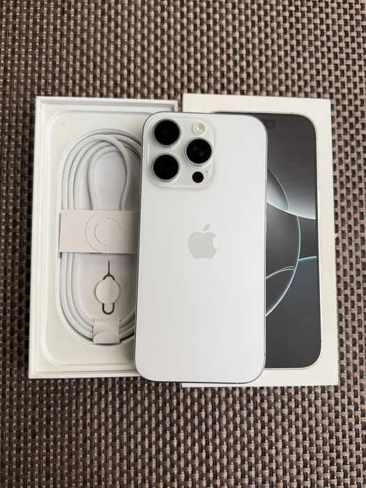 256!ЛИЗИНГ*62лв/м iPhone 16 pro*White Titanium айфон 16 про бял