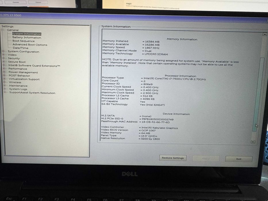 Dell XPS 13 9360