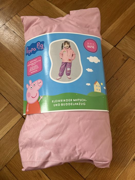 Комплект за дъжд- яке и гащеризон, размер 86/92 см, за момиче, Пепа Пиг