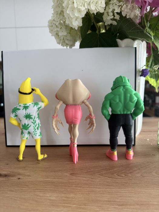 Lupa Zalupa, Zaluman, Bananino, Strawberrina Brainrot фигурки (Лупа Залупа, Зупа Залуман, Бананино, Страуберина)