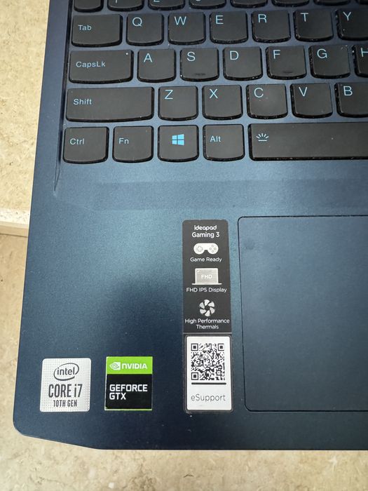 Laptop Lenovo IdeaPad 3 Gaming, i7, 16GB RAM, SSD 512GB, GTX 1650 4GB