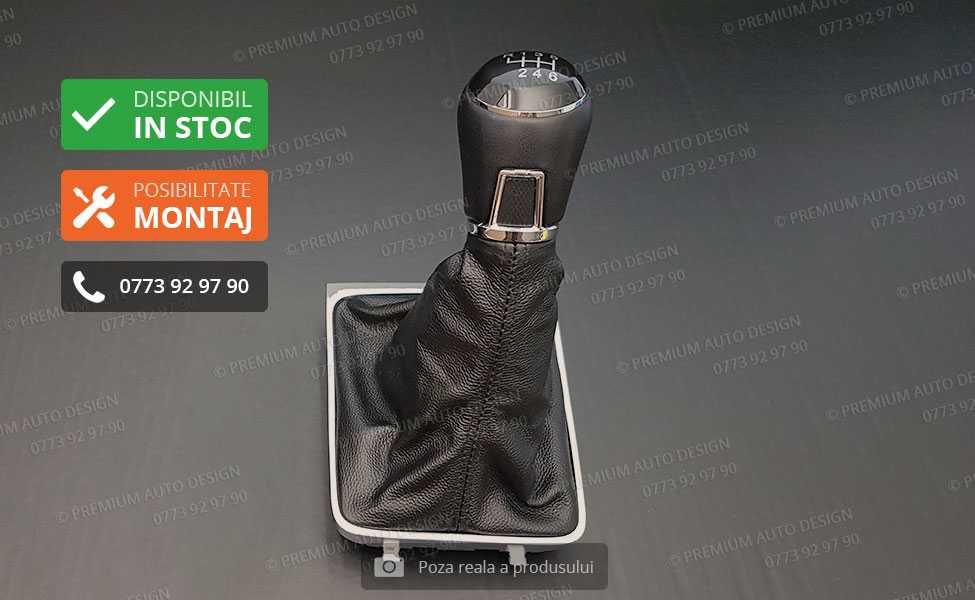 Schimbator viteze PIELE NATURALA (model 2) - VW Passat B6 / CC