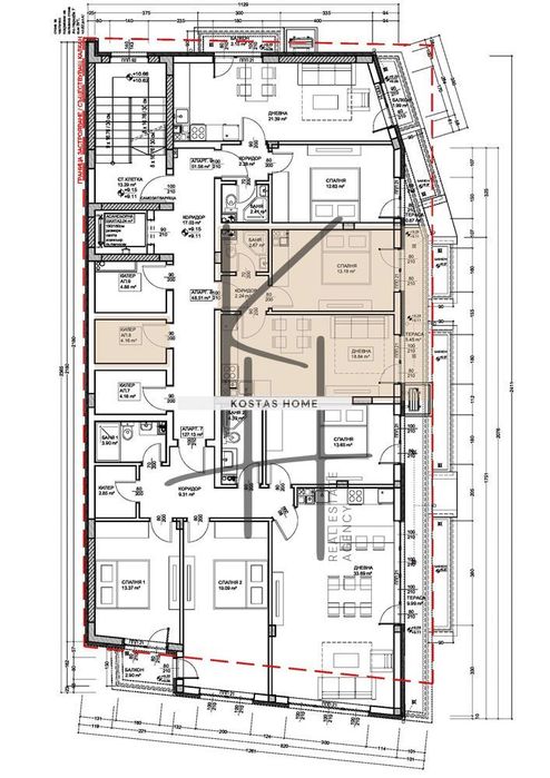 Продава се Двустаен апартамент в Варна, Левски - 65 кв.м за 1733 €/кв.м - Снимка #1