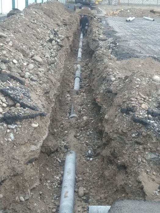 Kanalizatsiya vadoprovot qazish va mantash ishlari