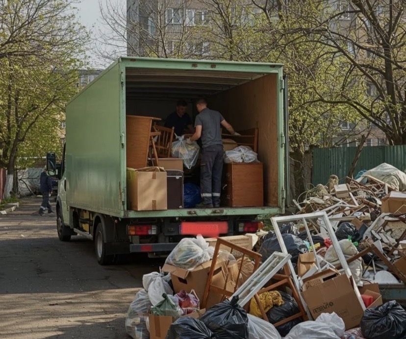 Вывоз мусор Шымкент хлам строительный услуги Газель 24/7 доставка