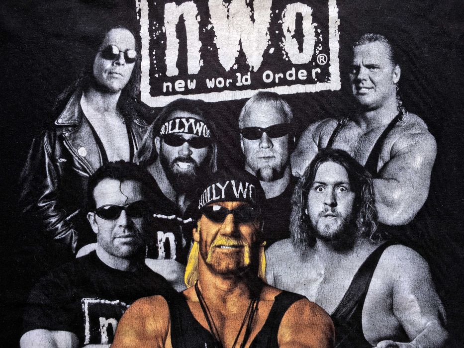 VINTAGE 1999 WCW® n.W.o.® New World Order «WHITE & BLACK ATTACK» — XL