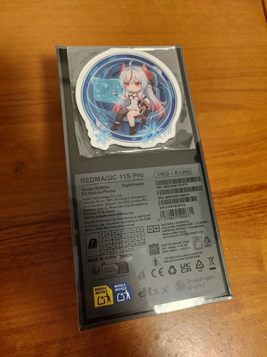 ZTE Nubia Redmagic 11S Pro 16GB Ram 512GB Rom Nightfreeze Черен Неразопакован Нов