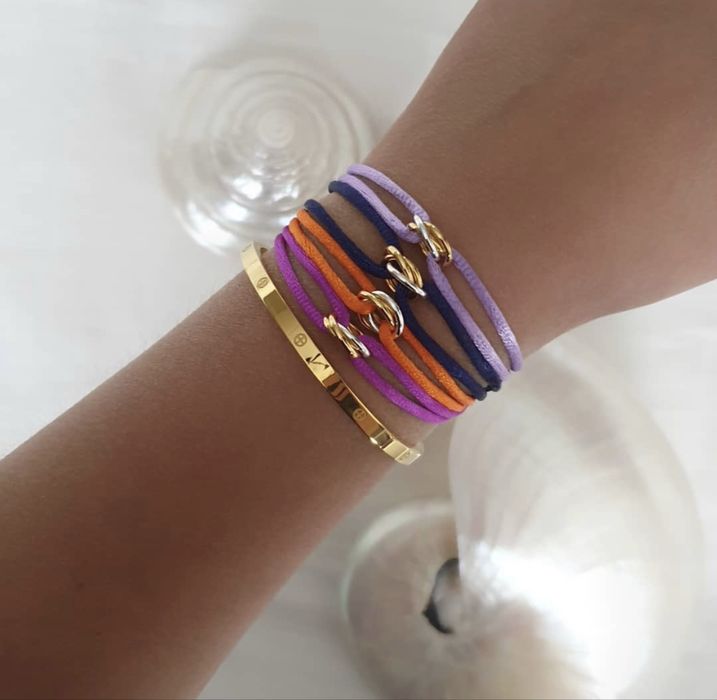 Позлатена  гривна Trinity de Cartier   750/18К