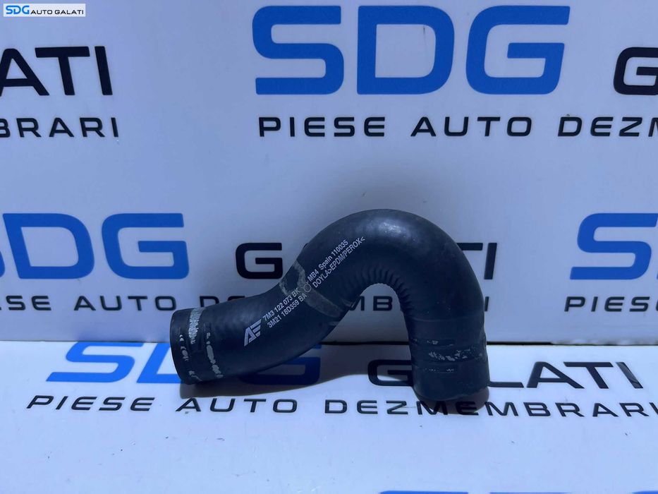 Furtun Conducta Pompa Secundara Auxiliara Recirculare Apa Volkswagen Sharan 2.0 TDI BRT BVH 2000 - 2010 Cod 7M3122073BK 3M21-18D359-BA [AV1371]