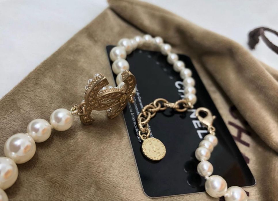 Колье Chanel жемчуг Shell pearl