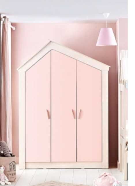 Трикрилен гардероб Pink house