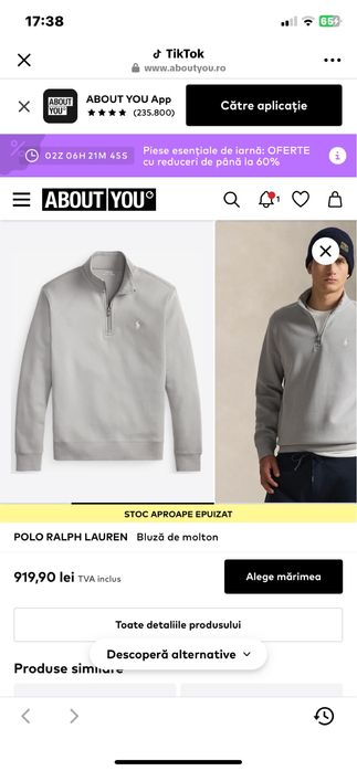 bluza polo aproape noua