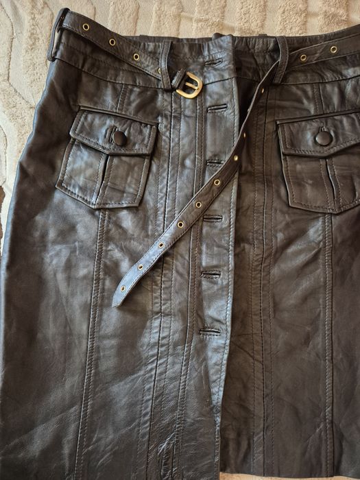 Дамски поли естествена кожа