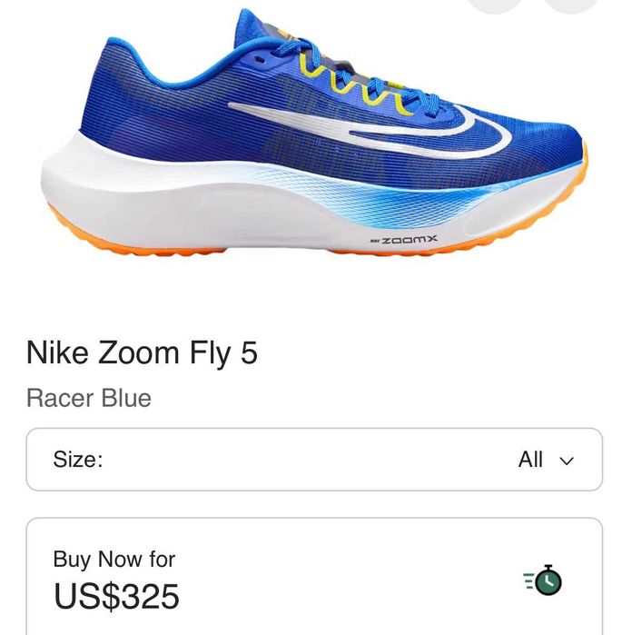 Nike zoom fly 5 маратонки 42,5