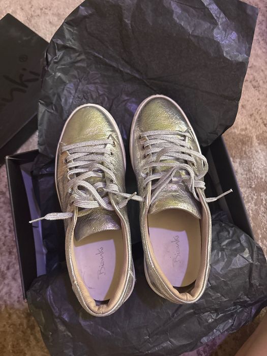 Обувки Bianki сребристи