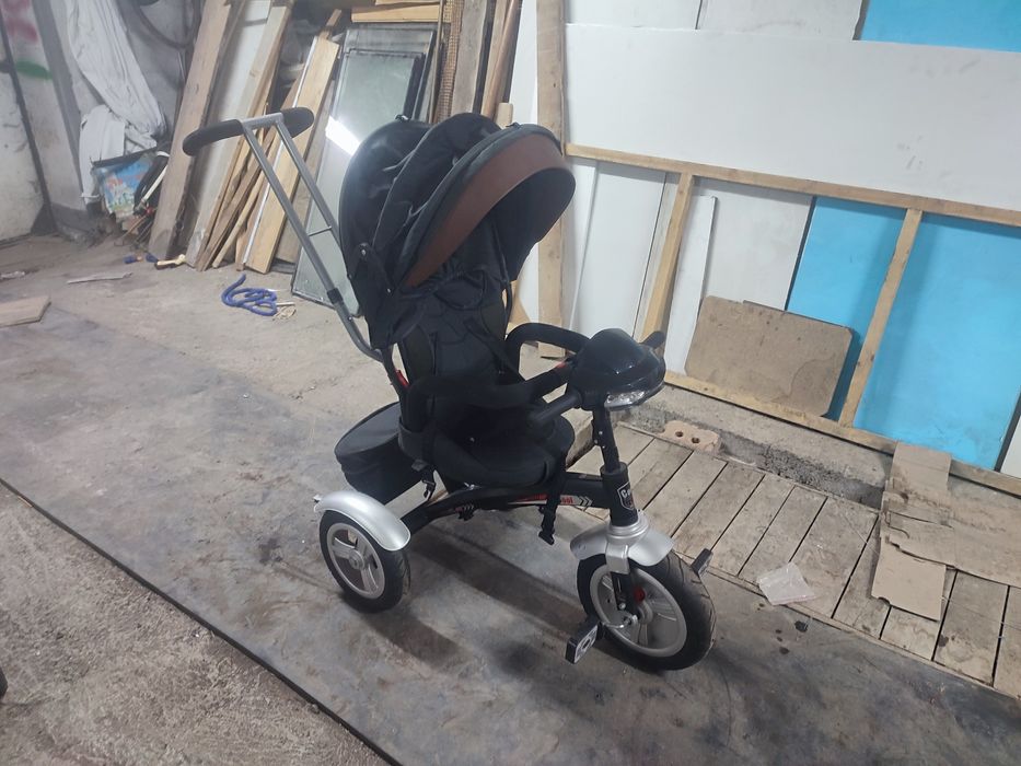 Детский велосипед-коляска