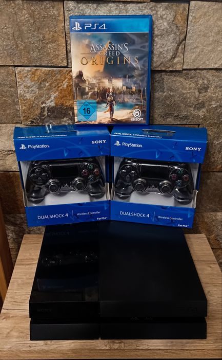 Ps4/PlayStation 4 Phat 500 GB HDD cu +20 jocuri+2 Controllere Wirelles Noi Originale Sony+1 Joc pe CD