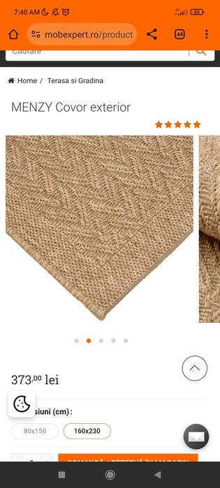 Covor sisal Mobexpert 200x300cm