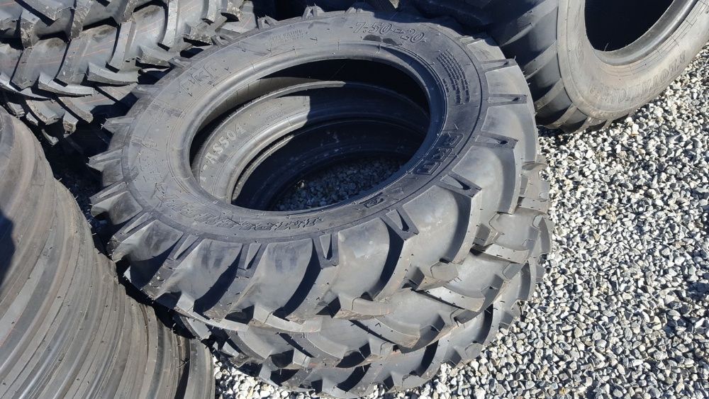 Cauciucuri de tractiune 7.50/20 marca BKT cu 8 pliuri, avem si in lini