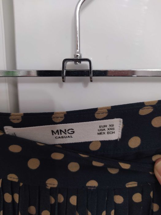 Юбка Mango, размер xs, плиссированная