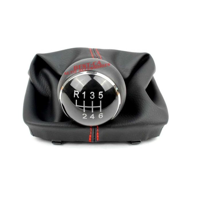 Nuca cu manson de viteze pentru Seat Leon 3 Mk3 (2013-2020) negru/rosu