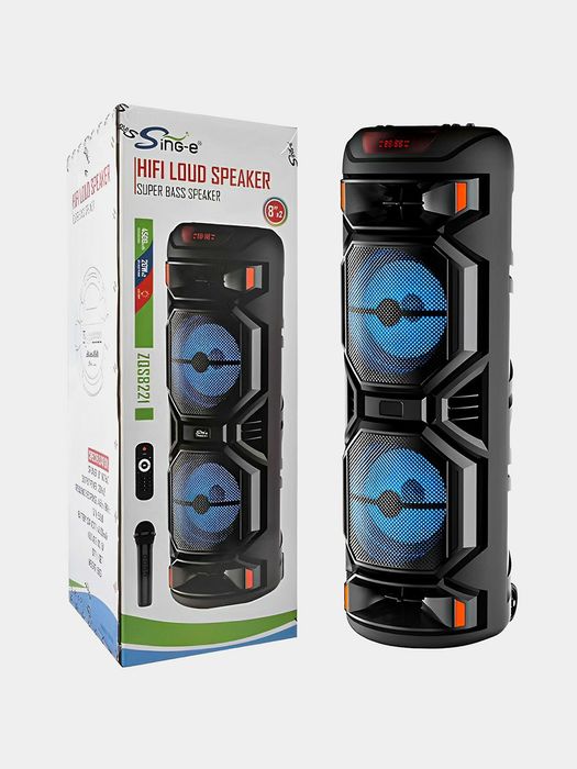 БЕПУЛ Доставка, Симсиз Караоке ZQS (2025) Колонкалар+ Симсиз Микрофон