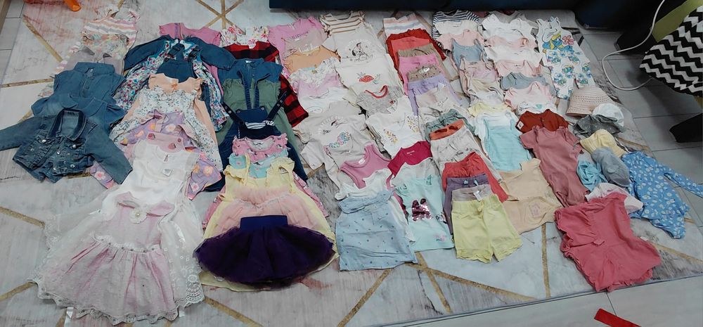 Lot vara fetite 80 86+cadou(110 articole)