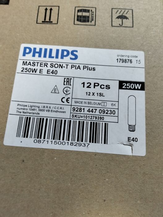 Philips master son-t plus 250w. E  e40