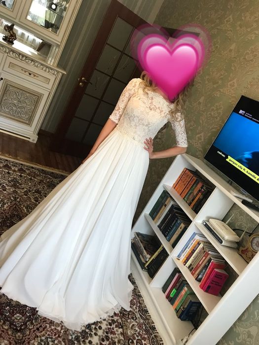 Свадебное платье шифоновое