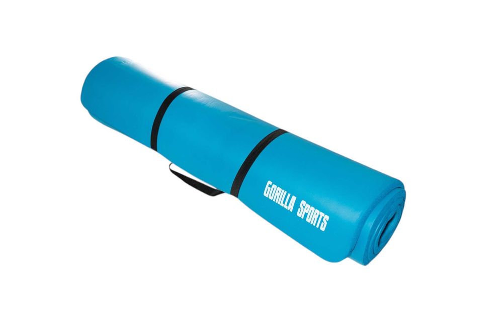 Saltea Yoga 190cm x 100cm x 15mm grosime, albastru