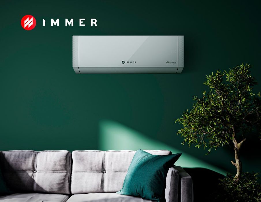 Кондиционер 12 Immer AERO DC INVERTER premium R32  Доставка бесплатно
