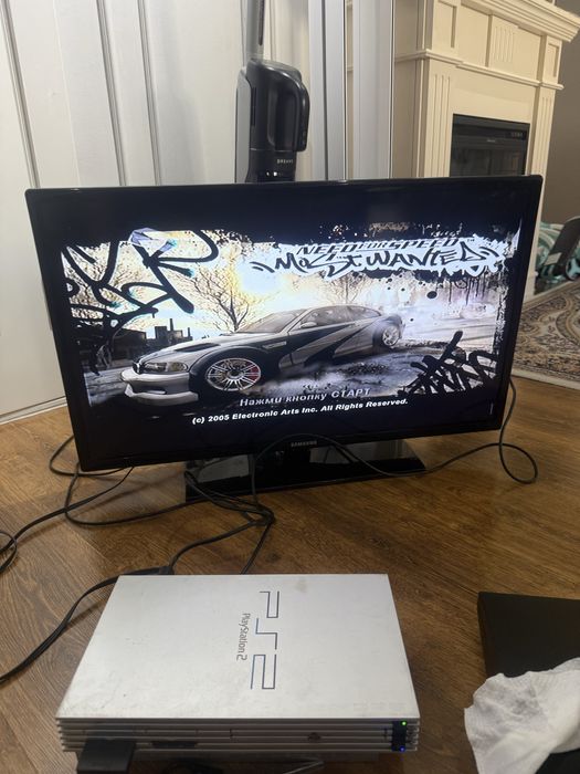 Sony playstation 2 fat silver