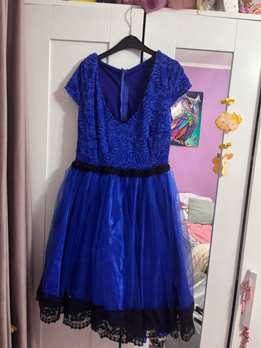 Rochita albastra dantela s/m