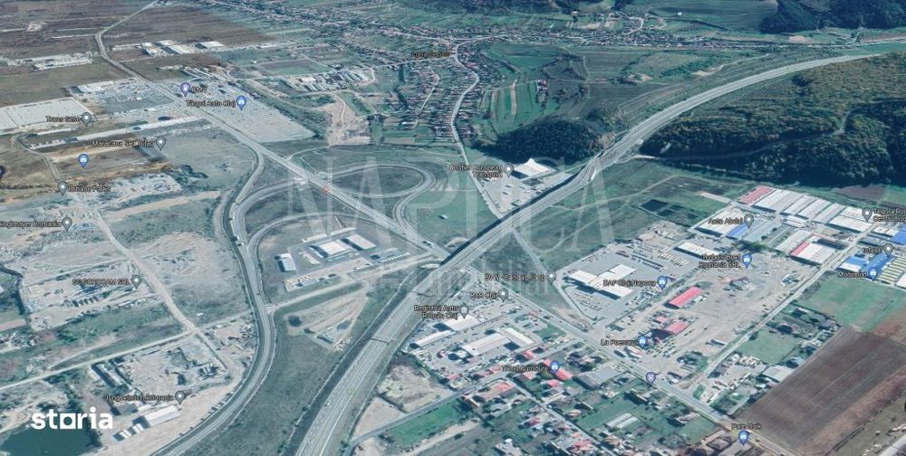 Teren intravilan industrial de vanzare in Gilau