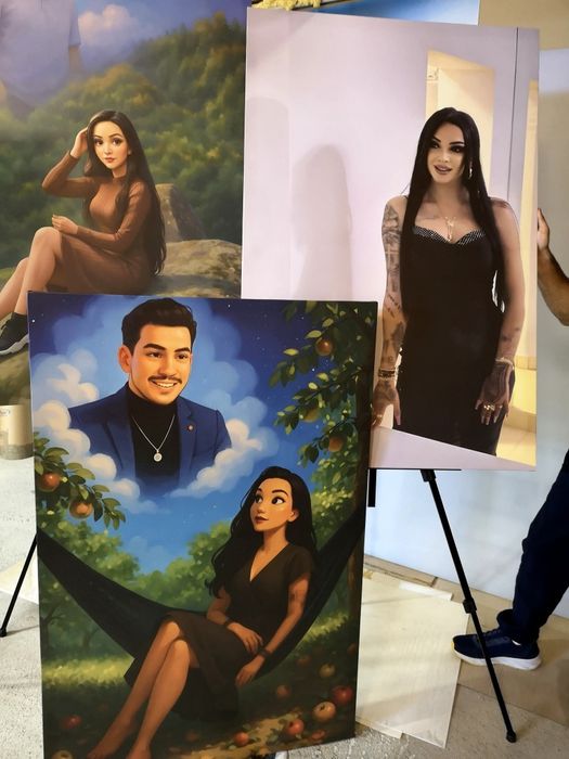 Tablouri personalizate printate pe panza, preturi mici