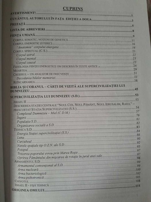 RARA, Programul Terra. Un atentat extraterestru asupra omenirii, NOUA