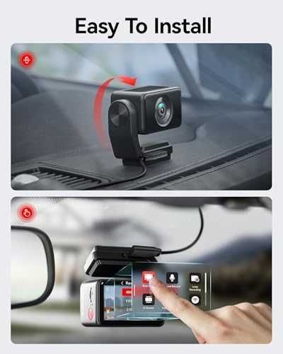 Нова Автомобилна камера 4K UHD с GPS паркинг режим и тъчскрийн за кола