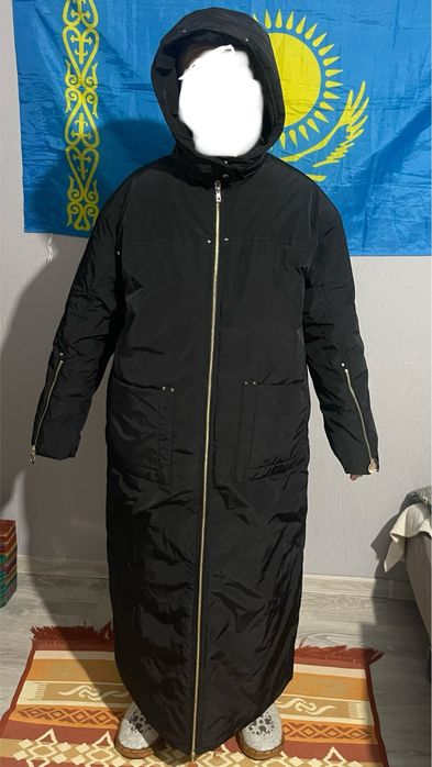 теплая зимняя куртка до пола