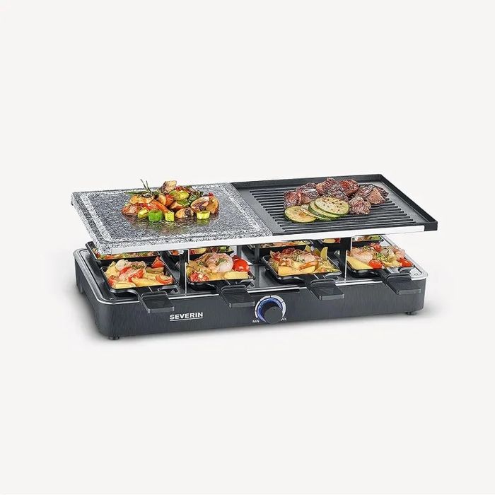 Грил плоча от камък и скара Severin RG 2371 Раклет 1400W
