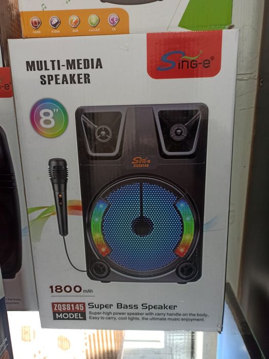 Блютуз колонка караоке