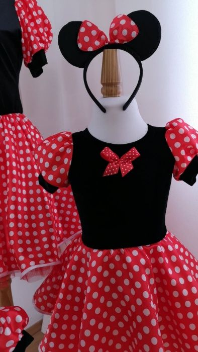 Rochie Minnie mouse costum aniversar Minnie mouse recuzita foto