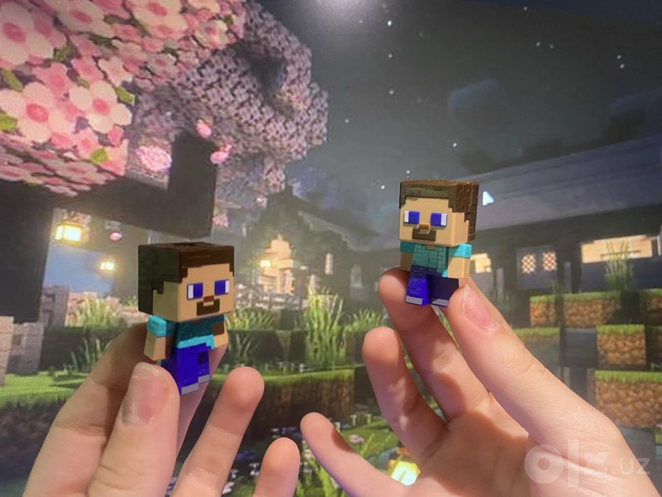 2 Фигурки Steve из Kinder Joy & Minecraft