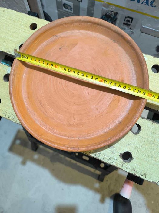 2 керамични саксии 32/36см с чинии