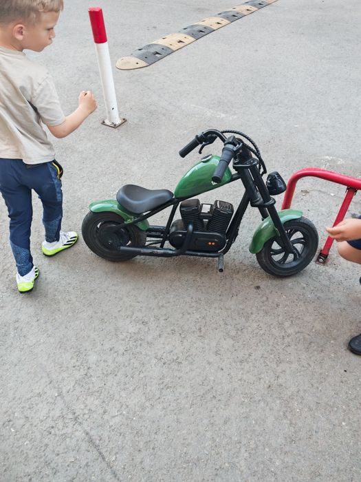 Motocicleta chopper electrica copii hypergogo cu lumini