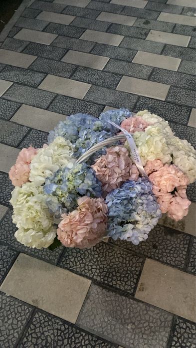 Обьемный  гортензия Сатылып кетти